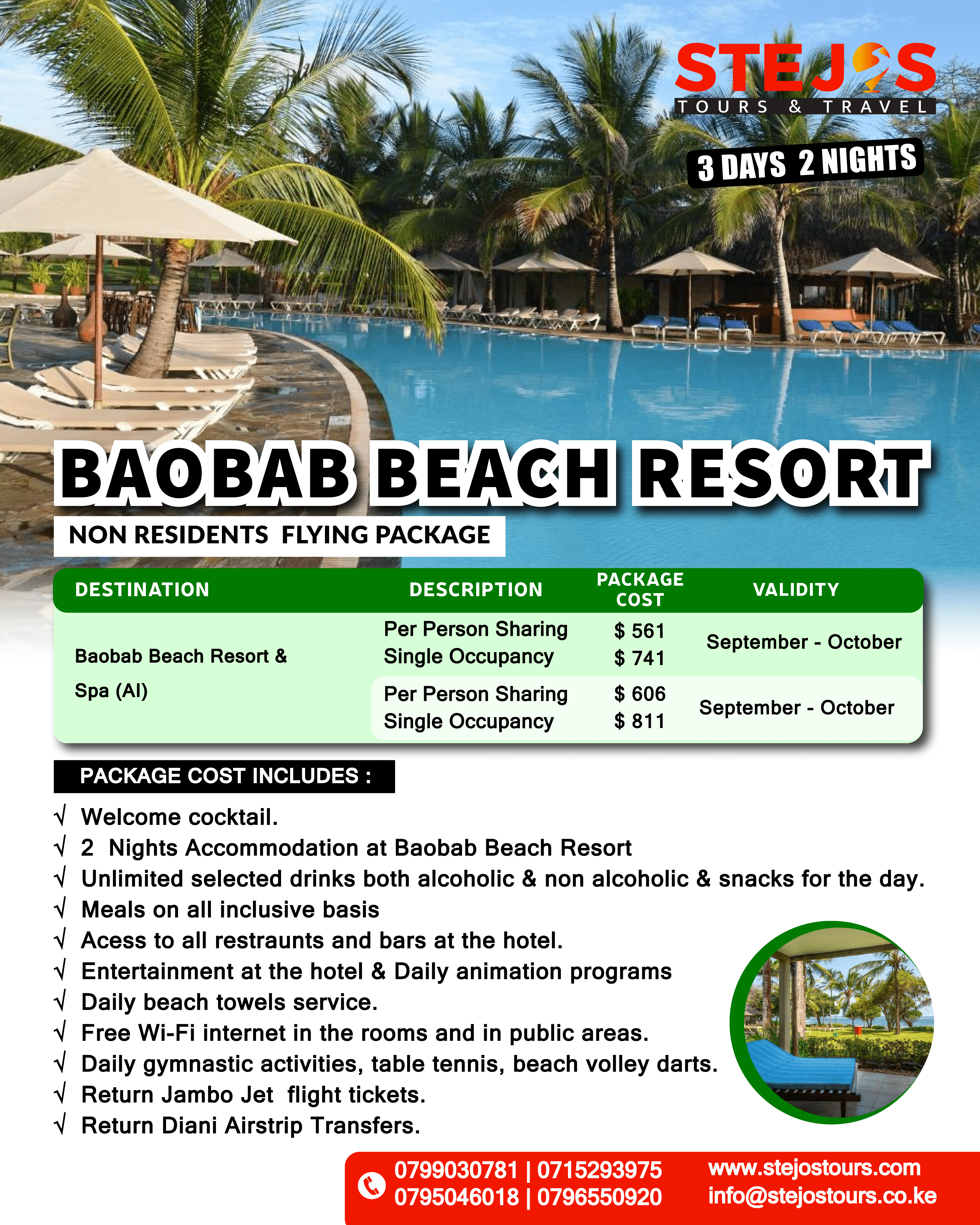 Baobab Beach Resort Non Residents - Flying Prices/Rates(2025) Baobab Beach Resort Non Residents - Flying Prices/Rates(2025)