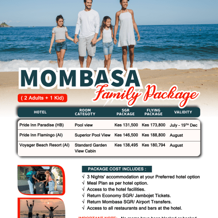 Mombasa holiday family packages all inclusive