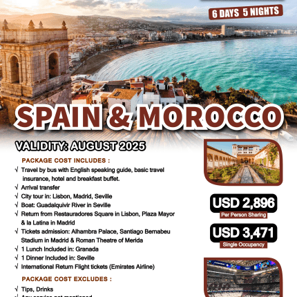 Best tours of Spain and Morocco