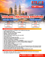 Thailand, Singapore Malaysia tour package price