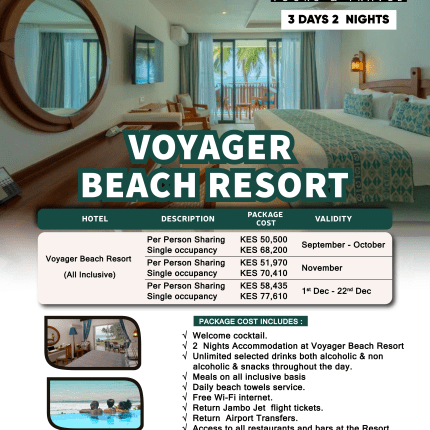 Voyager Beach Resort prices per night