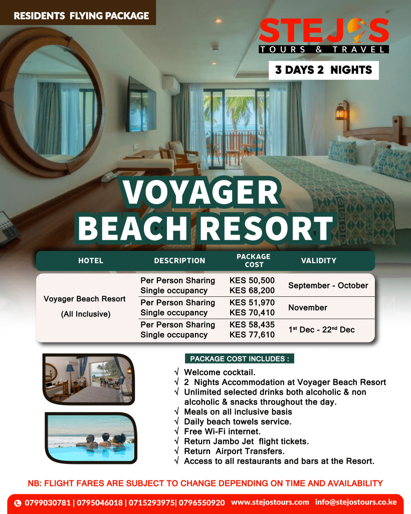 Voyager Beach Resort prices per night